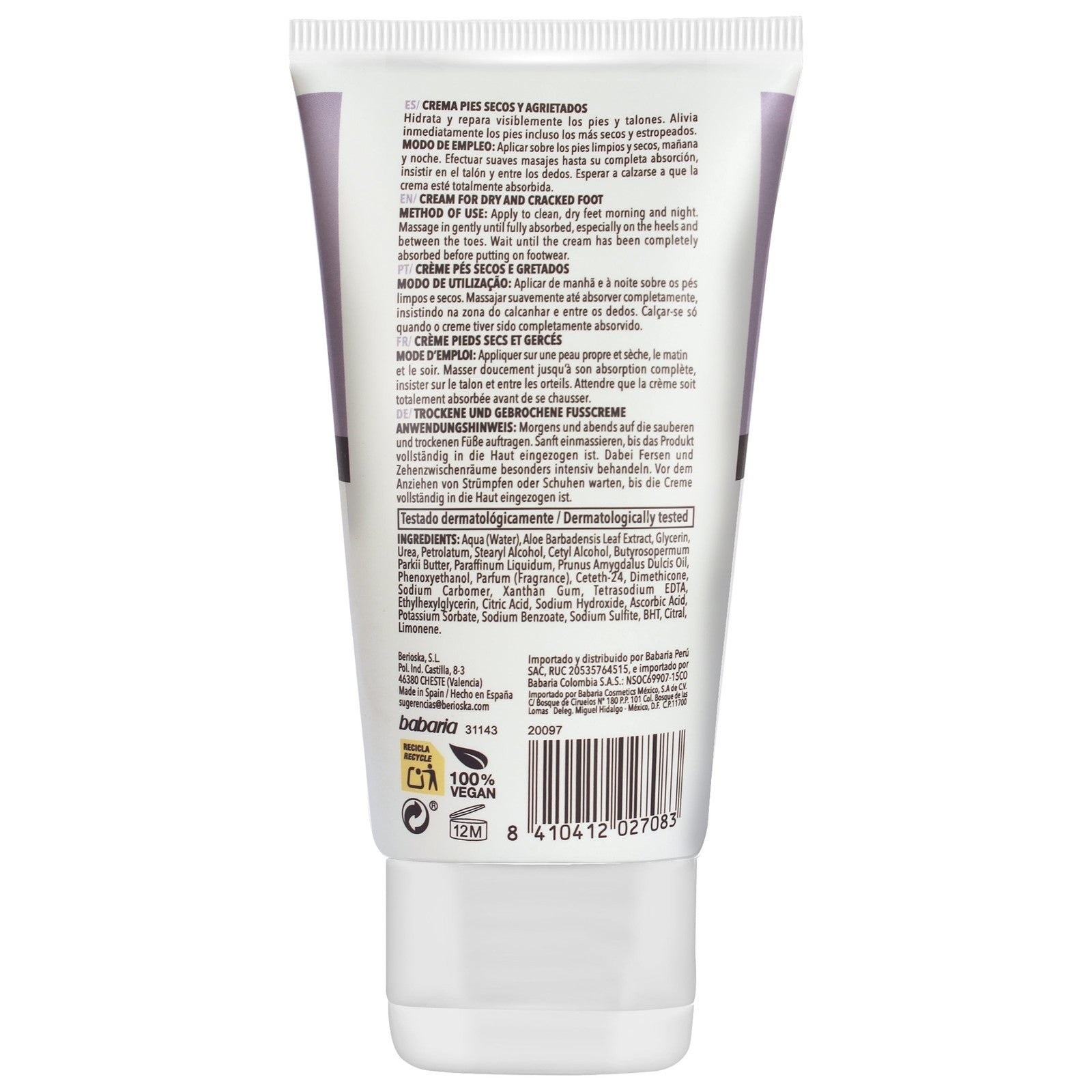 Foot Cream for Dry and Cracked Foot 5.1 Fl. Oz.