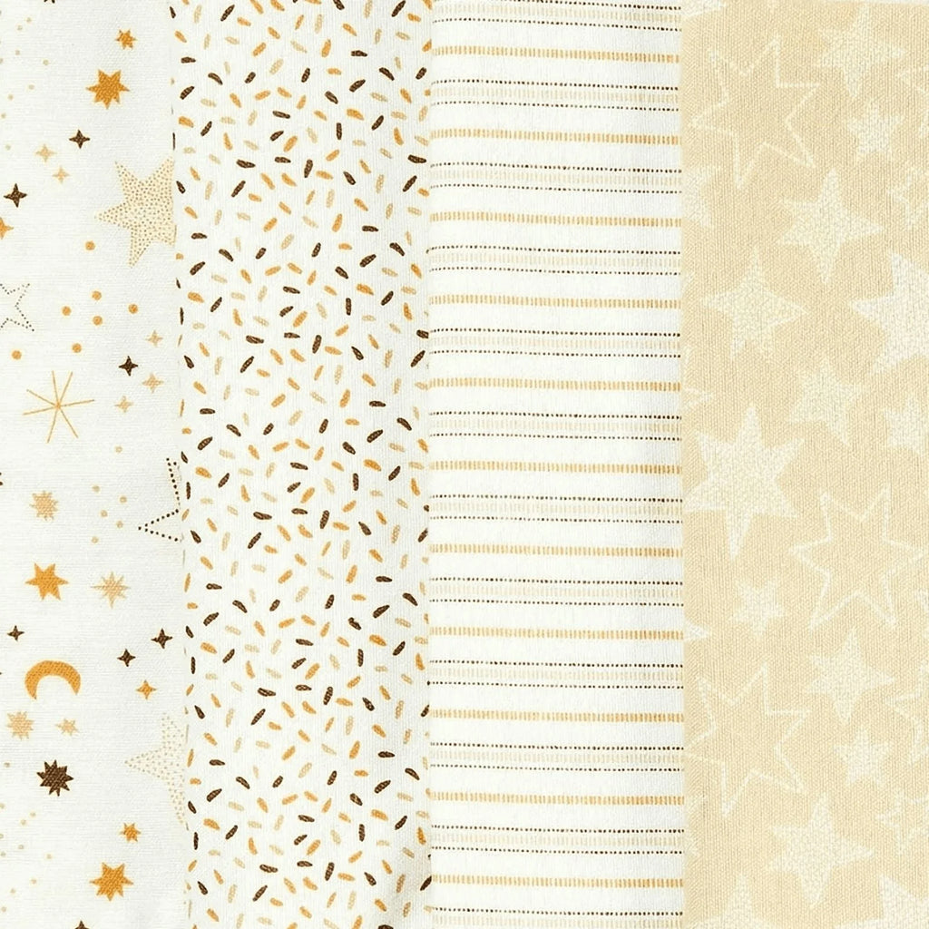 Parent'S Choice Cotton Flannel Receiving Blankets for Baby Boys and Girls, Neutral Celestial Skies, 4-Pack