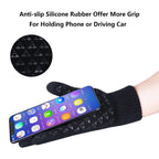5 Pcs Winter Beanie Hat Scarf Touchscreen Gloves Set with Wool Socks for Men Wom