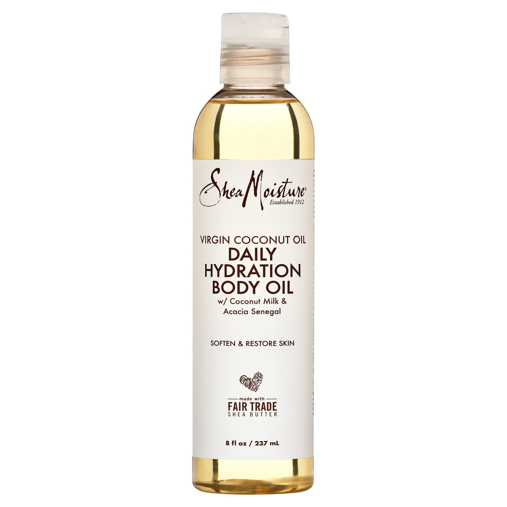 Sheamoisture Daily Hydration Body Oil Virgin Coconut Oil for Dry Skin, 8 Oz
