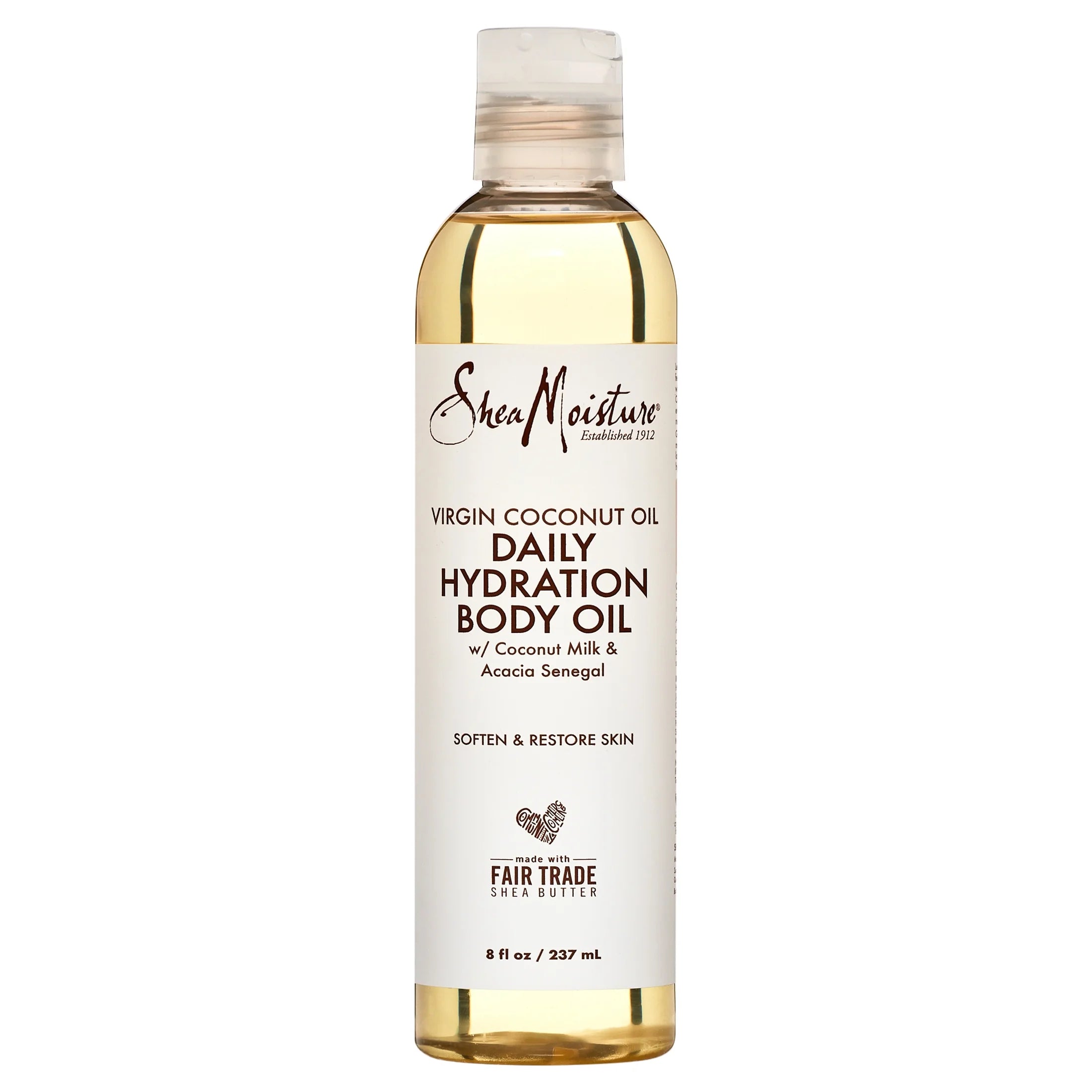 Sheamoisture Daily Hydration Body Oil Virgin Coconut Oil for Dry Skin, 8 Oz