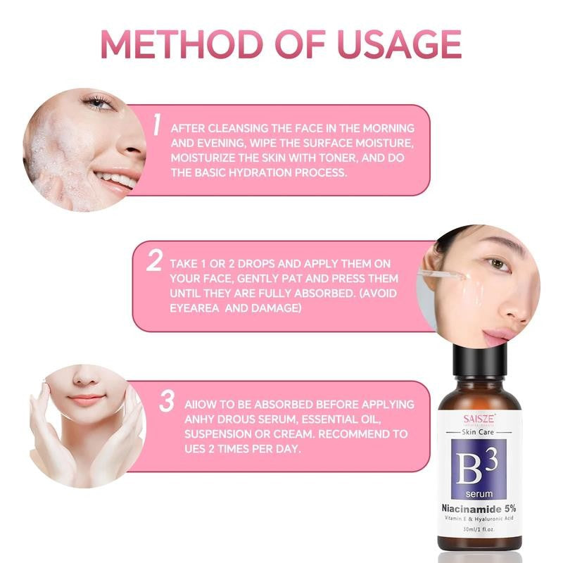 5% Niacinamide Serum, Face Serum for Wrinkles, Dark Spots, and Anti-Aging with V