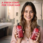 Apple Cider Vinegar Shampoo and Conditioner Set - Helps Dry Itchy Scalp, Dandruf