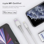 3Pack I Phone Charger Cord 10Ft Long Cable 10 Foot,High Fast/Data Sync 10 Feet Charging Cable Compatible with Iphone 14/13/12/11 Pro Max/Xs/Xr/8/7/6/5S/5/Se Ipad Case
