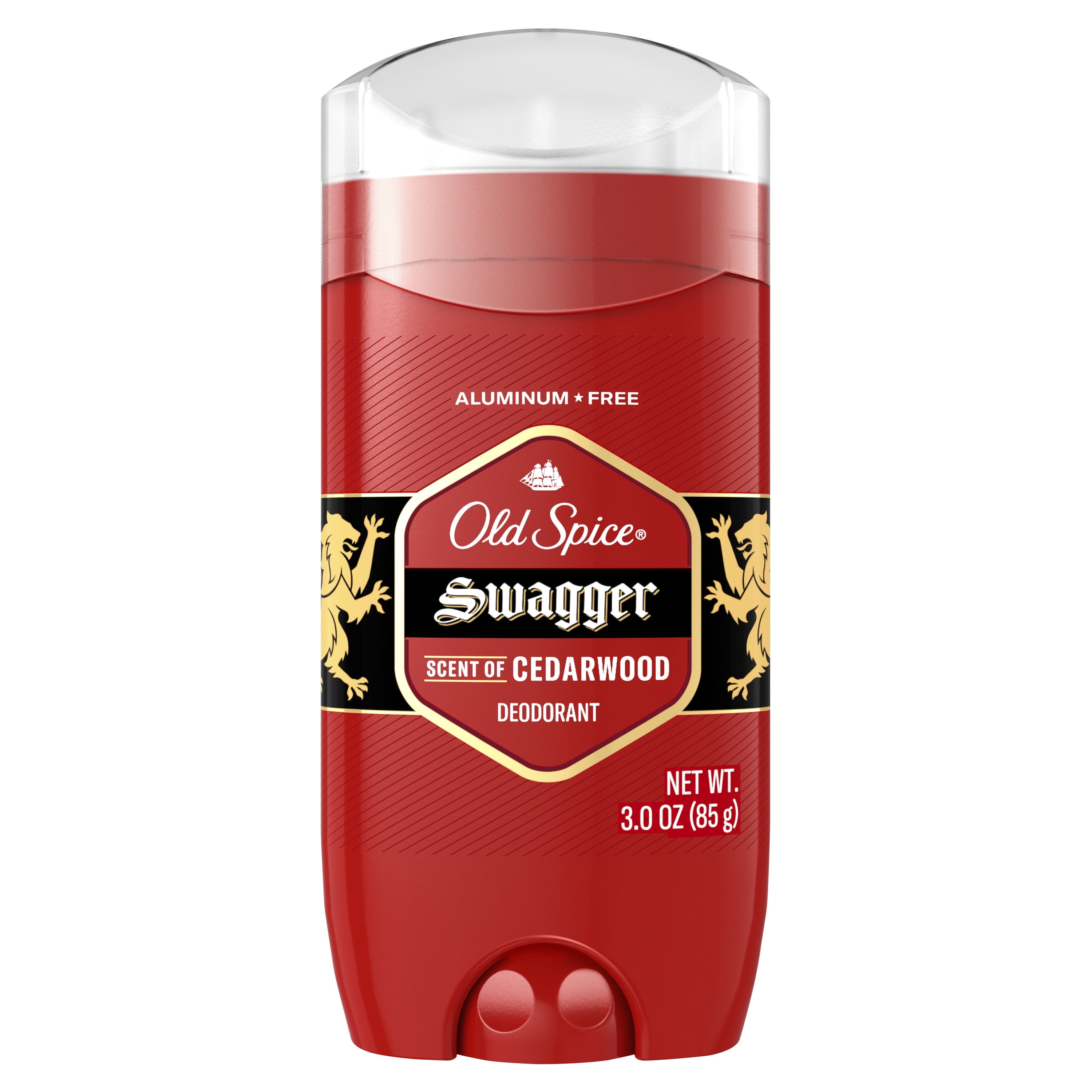Aluminum Free Deodorant for Men, Invisible Solid Stick, Swagger, 3.0 Oz