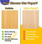 120Pcs 8X12 Inches Heavy Duty Parchment Paper Sheets for Baking
