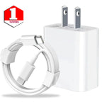 20W USB C Power Ipad Charger Delivery Wall Charger, Type C Charger PD Fast Charging with 6Ft Type C to Type C Cable Compatible with Ipad Pro, Iphone 15/15 Pro/Max, Macbook, White