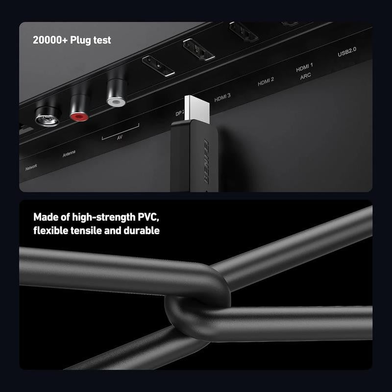 8K HDMI to HDMI Cable, 6 Feet, 2 Pack
