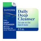 Daily Deep Cleanser Face Wash for Acne Prone Skin, 4 Oz