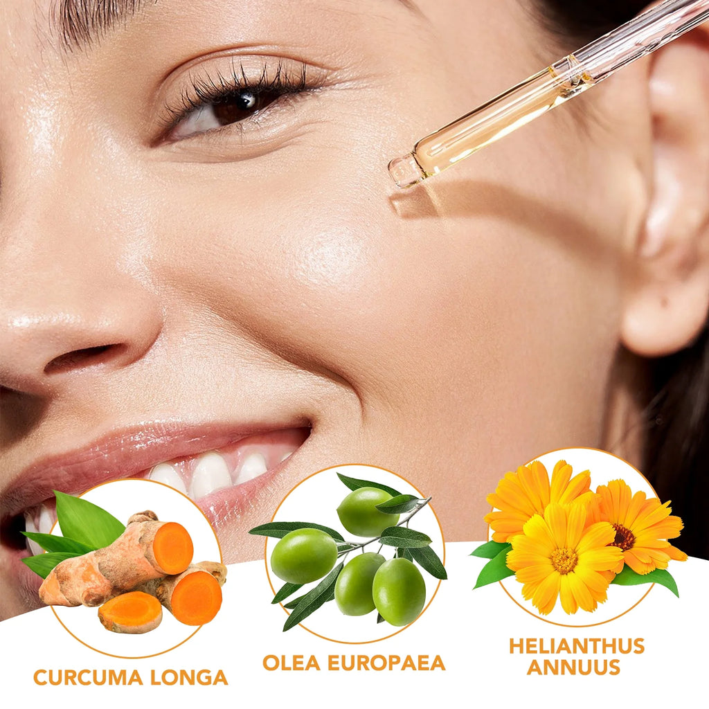 2 Pack Turmeric Oil for Face and Body,Pure Natural Turmeric Essential Oil for Anti-Aging,Balance Uneven Skin & Brightenings Skin(4.04 Oz)