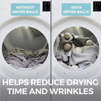 Dryer Balls, Wool Ball Reusable for over 400 Loads, 3 Pack, Natural Fabric Softe