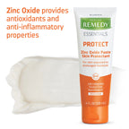 Medline Remedy Essentials Zinc Oxide Skin Protectant Paste (4 Oz Tube), Unscented