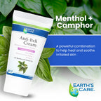 Earth’S Care Anti-Itch Cream for Itchy Skin with Shea Butter and Almond Oil 2.4 Oz