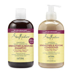 Sheamoisture Jamaican Black Castor Oil Strengthen & Restore Shampoo and Conditioner Set, 13 Oz 2 Count