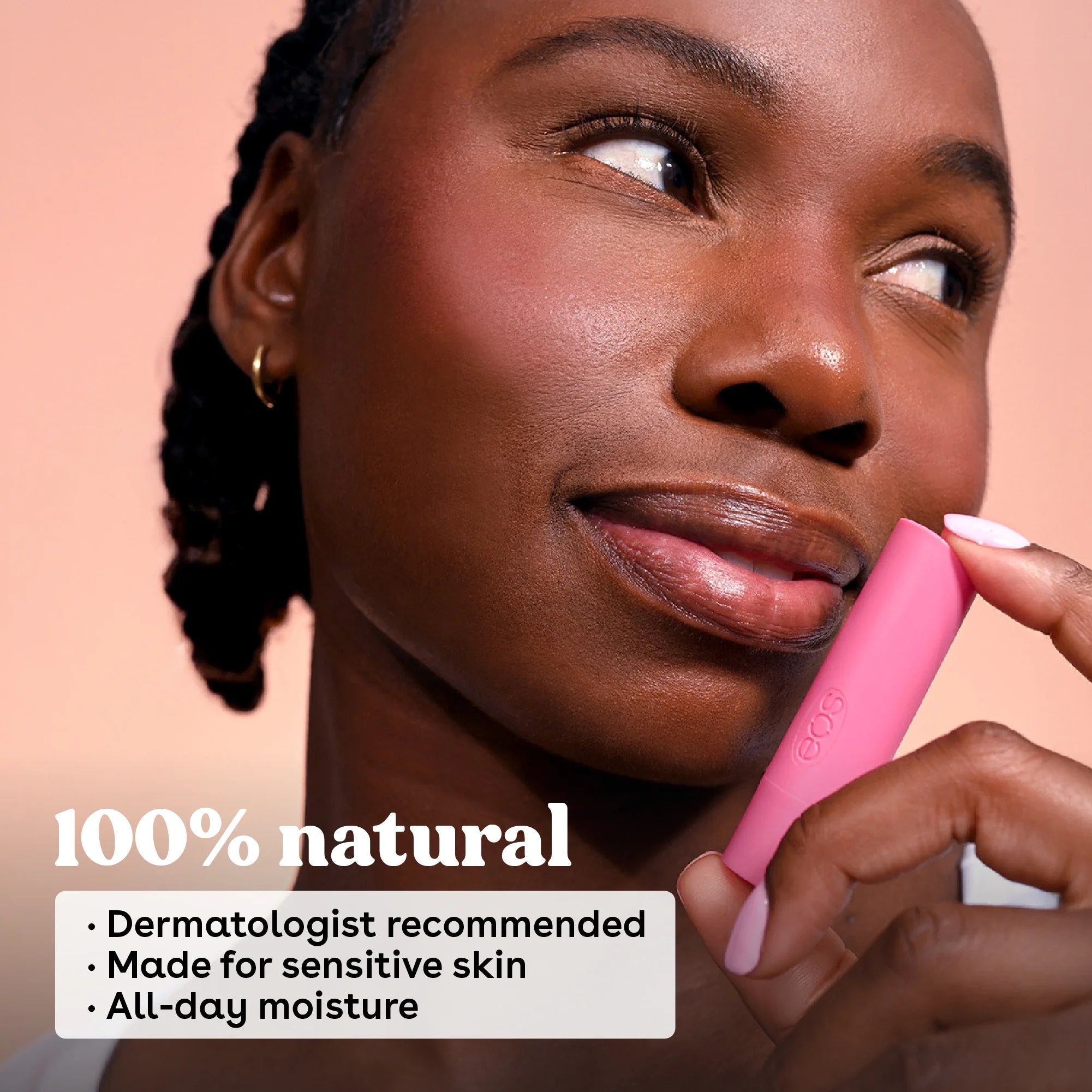 Eos 100% Natural Lip Balm Sticks- Fruity Variety Pack, 0.14 Oz, 4 per Pack