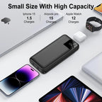 10000Mah Portable Charger Power Bank with Built in Cables 22.5W Fast Charging Fo