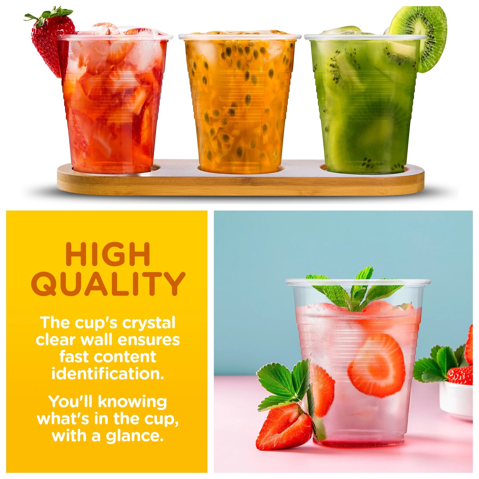 600 Pack 5 Oz Clear Plastic Drinking Cups