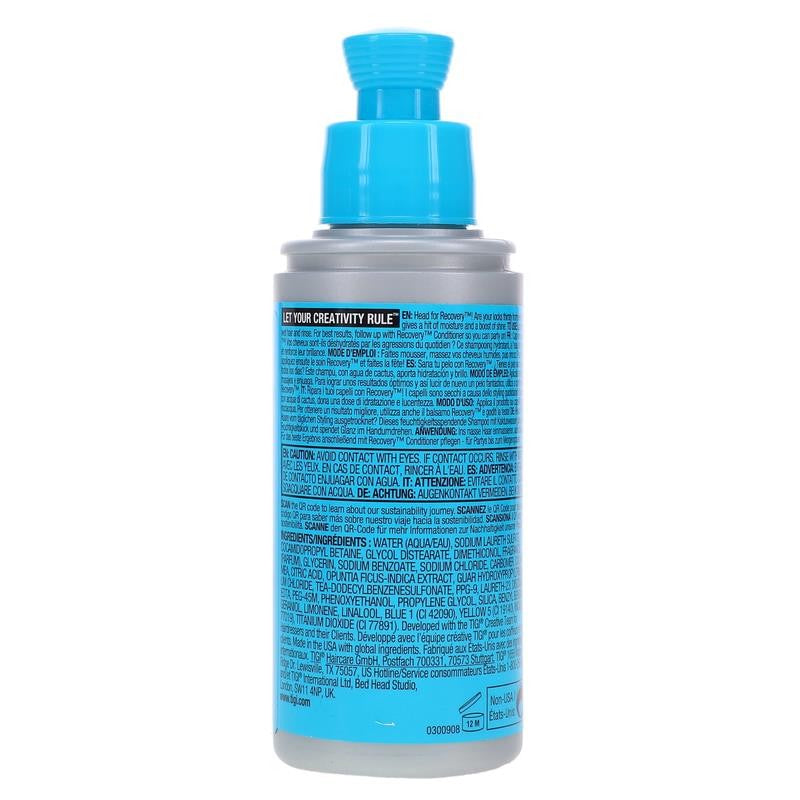 Bed Head Recovery Moisture Rush Shampoo 3.38 Oz