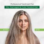 (4 Pack)  Argan Hair Mask with Keratin for Deep Conditioning & Hydration, Revives Frizzy & Damaged Hair, Sulfate & Paraben Free, 25 Ml