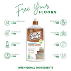 Quick Shine Hardwood Floor Luster, Pfas-Free Formula Floor Polish with Plant-Derived Carnauba 27Oz