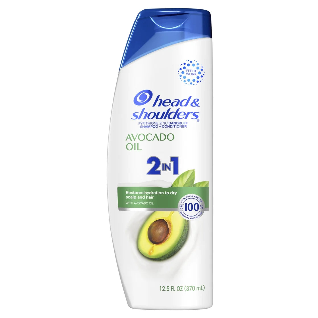 Head and Shoulders 2 in 1 Dandruff Shampoo and Conditioner for Dry Scalp , Paraben Free, 12.5 Oz