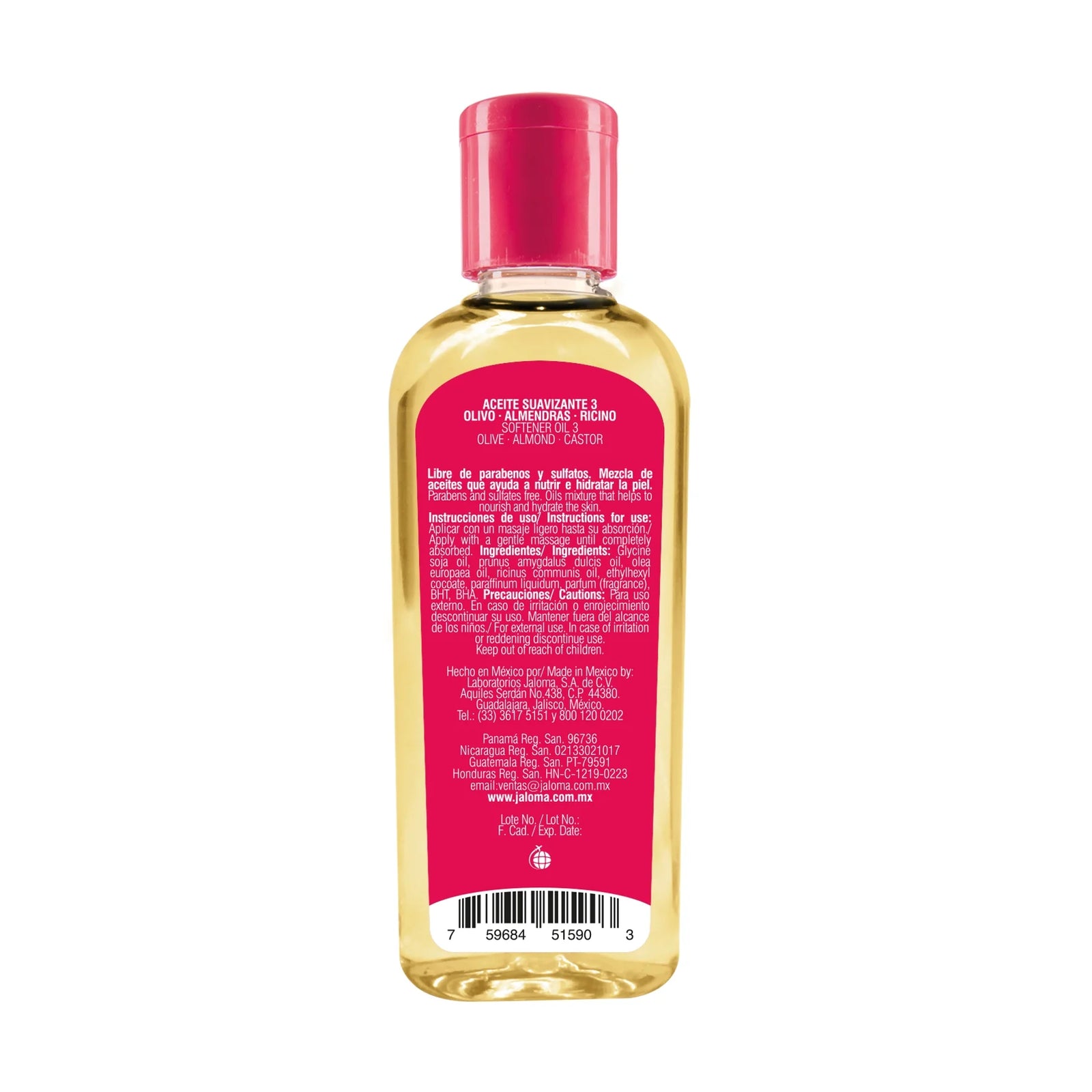 Aceite 3 Olive Almond & Castor Oil for All Hair Types, 4 Fl Oz