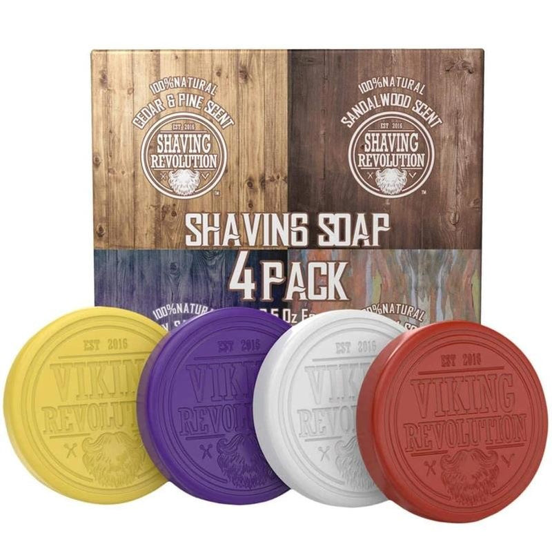 - Shaving Soap for Men - 4 Variety Pack, 2.5Oz