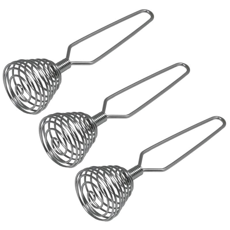7" Steel Spring Coil Whisk, French Whisk - Great for Hand Mixing Eggs, Cream, Gr