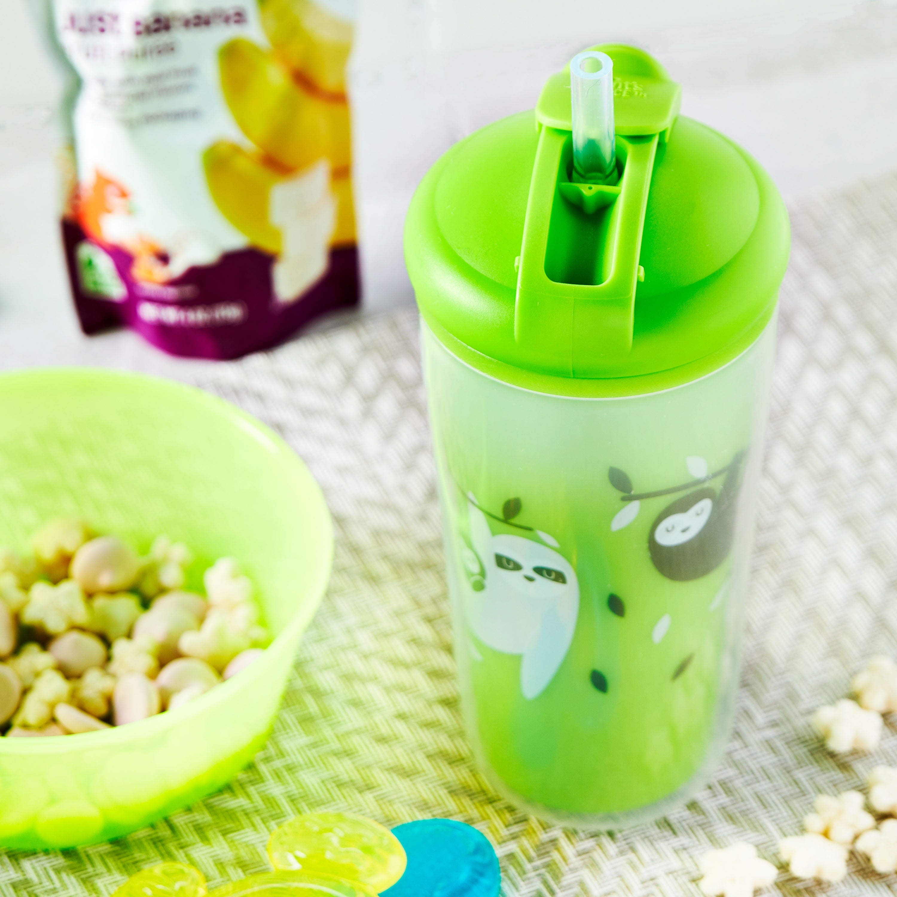 (3 Pack) Parent`S Choice Insulated Non-Spillstraw Cup, 9 Fl Oz, 1 Count, Green