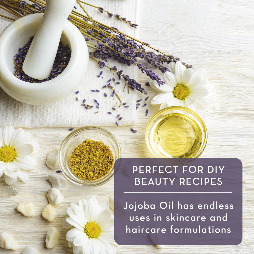 Organic Jojoba Oil, 4 Fl Oz - 100% Pure, Cold Pressed Jojoba Oil for Skin, Hair, Face and Nails - by Pure Body Naturals