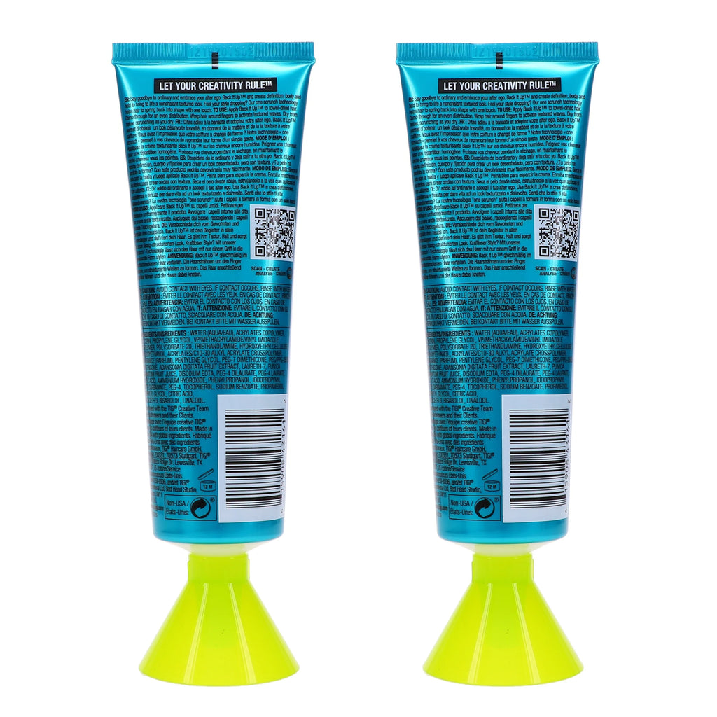 Bed Head Back It up Texturizing Cream 4.23 Oz 2 Pack