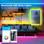100FT Led Lights,Music Sync Strip Lights with APP and Remote Control,Rgb Color C
