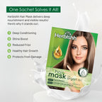 (4 Pack)  Argan Hair Mask with Keratin for Deep Conditioning & Hydration, Revives Frizzy & Damaged Hair, Sulfate & Paraben Free, 25 Ml
