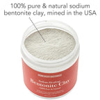 Bentonite Clay Powder for DIY Detox Body & Face Mask Pore Cleansing, (8.0 Oz) By
