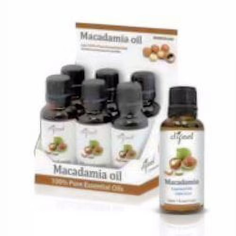 Essential Oils 100% Pure Macadamia Oil with Antioxidants 1 Oz. (Pack of 3)