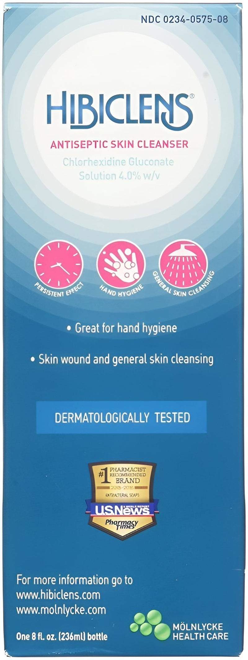 Antibacterial Antimicrobial Skin Cleanser | 8 Fl Oz Wound Cleanser | 4% CHG Soap