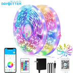 100FT Led Lights,Music Sync Strip Lights with APP and Remote Control,Rgb Color C