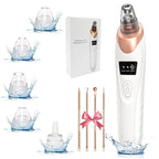 Blackhead Remover Vacuum Pore Extractor Kit - Blackhead Extractor Tool with 3 Ad