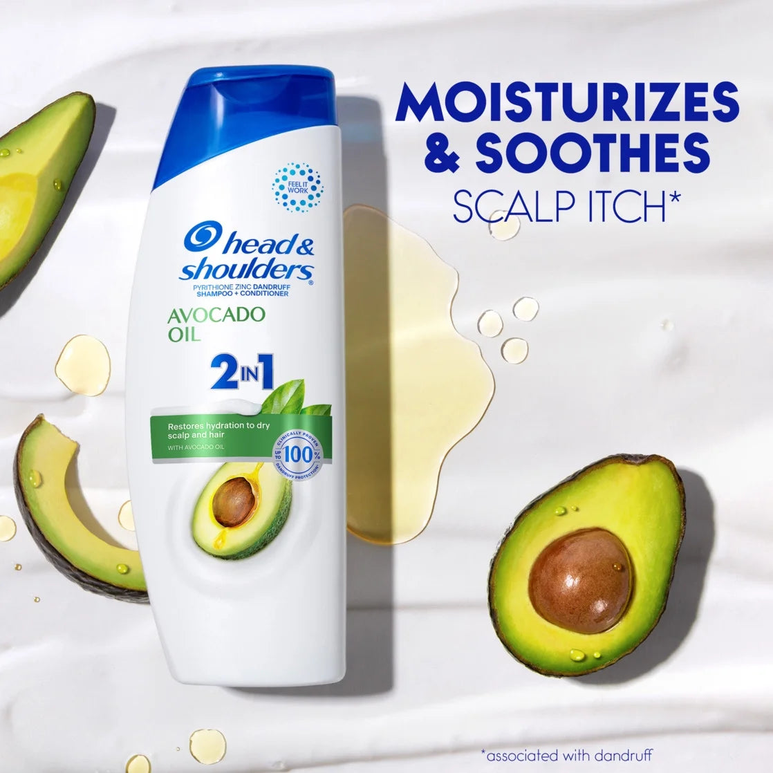 Head and Shoulders 2 in 1 Dandruff Shampoo and Conditioner for Dry Scalp , Paraben Free, 12.5 Oz
