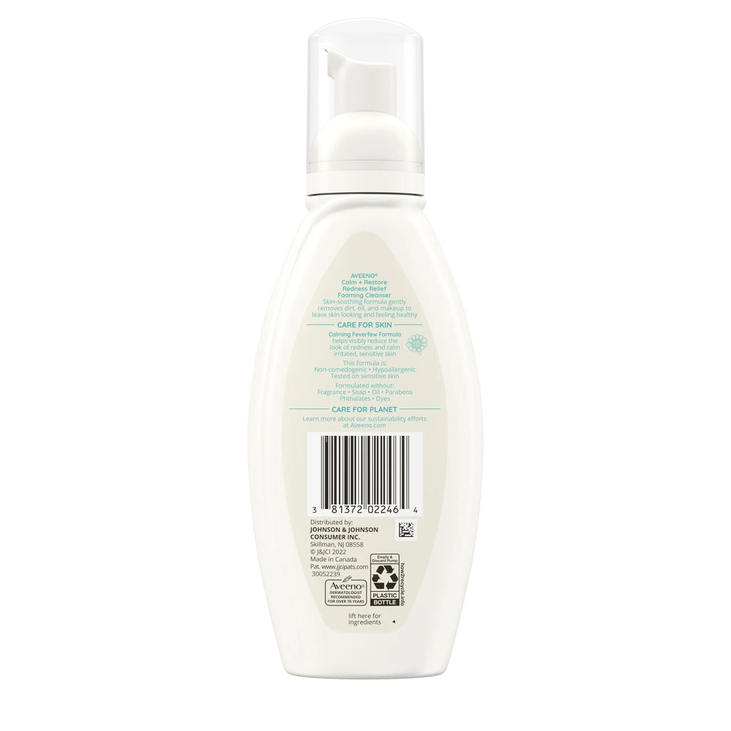 Calm + Restore Redness Relief Face Wash, Foaming Facial Cleanser, 6 Oz