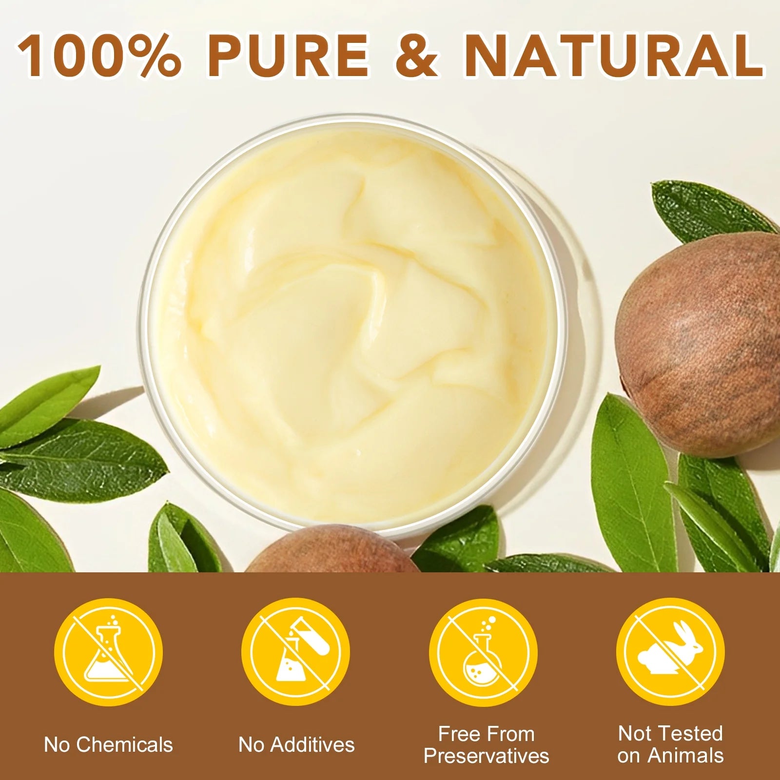 100% Pure & Natural Shea Butter Raw - 2 Pack Skin Moisturiser -Enriched with Nourishing Vitamins,Long-Lasting Hydration for Dry Skin,7.8 Oz