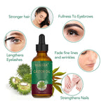 Murara Organic Castor Oil for Hair Care,Fade Fine Lines and Wrinkles, Pure Cold Pressed Castor Oil for Hair,Eyelashs,Eyebrows,Face and Skin Care