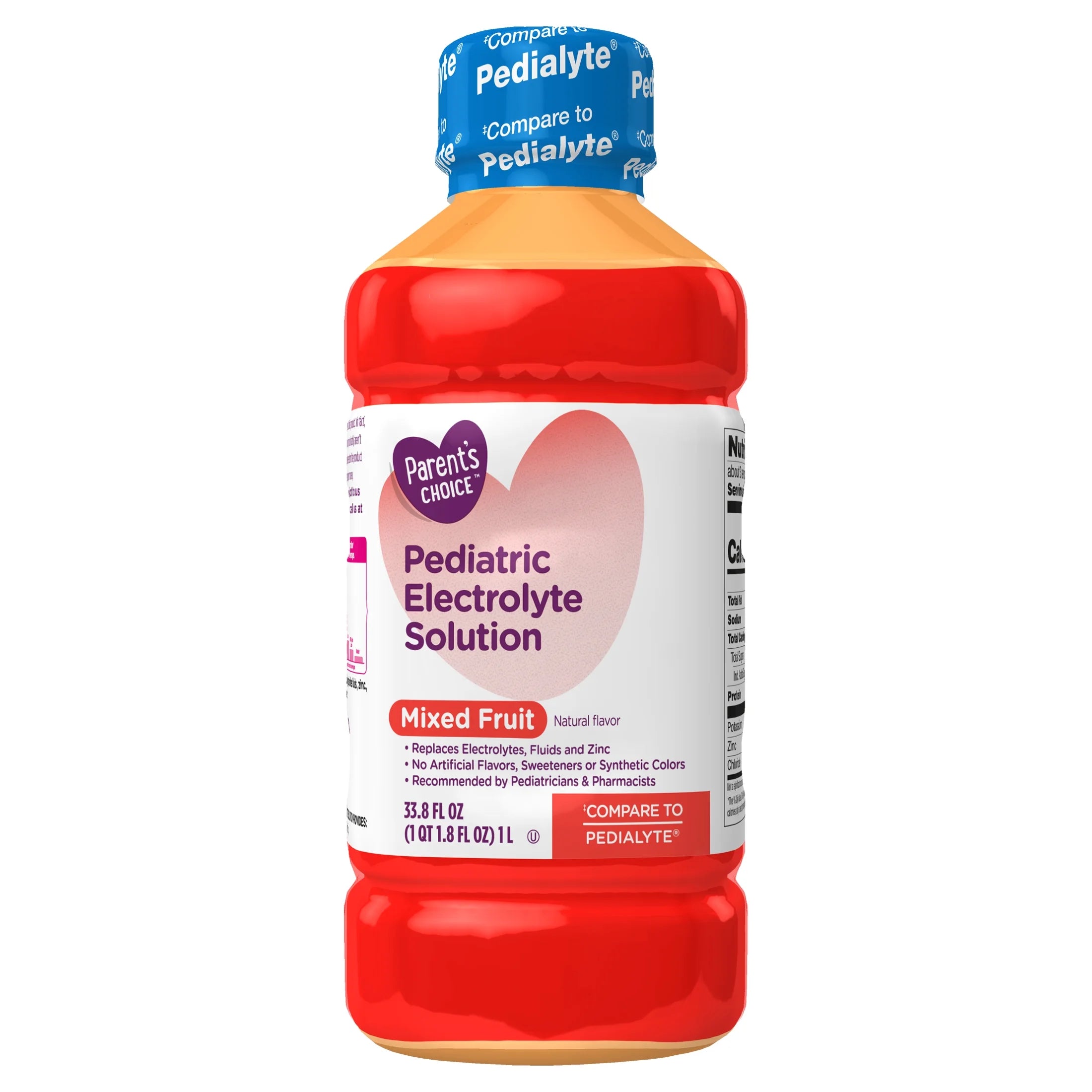 Parent'S Choice Electrolyte Solution, Mixed Fruit, Dye-Free, 1 Liter