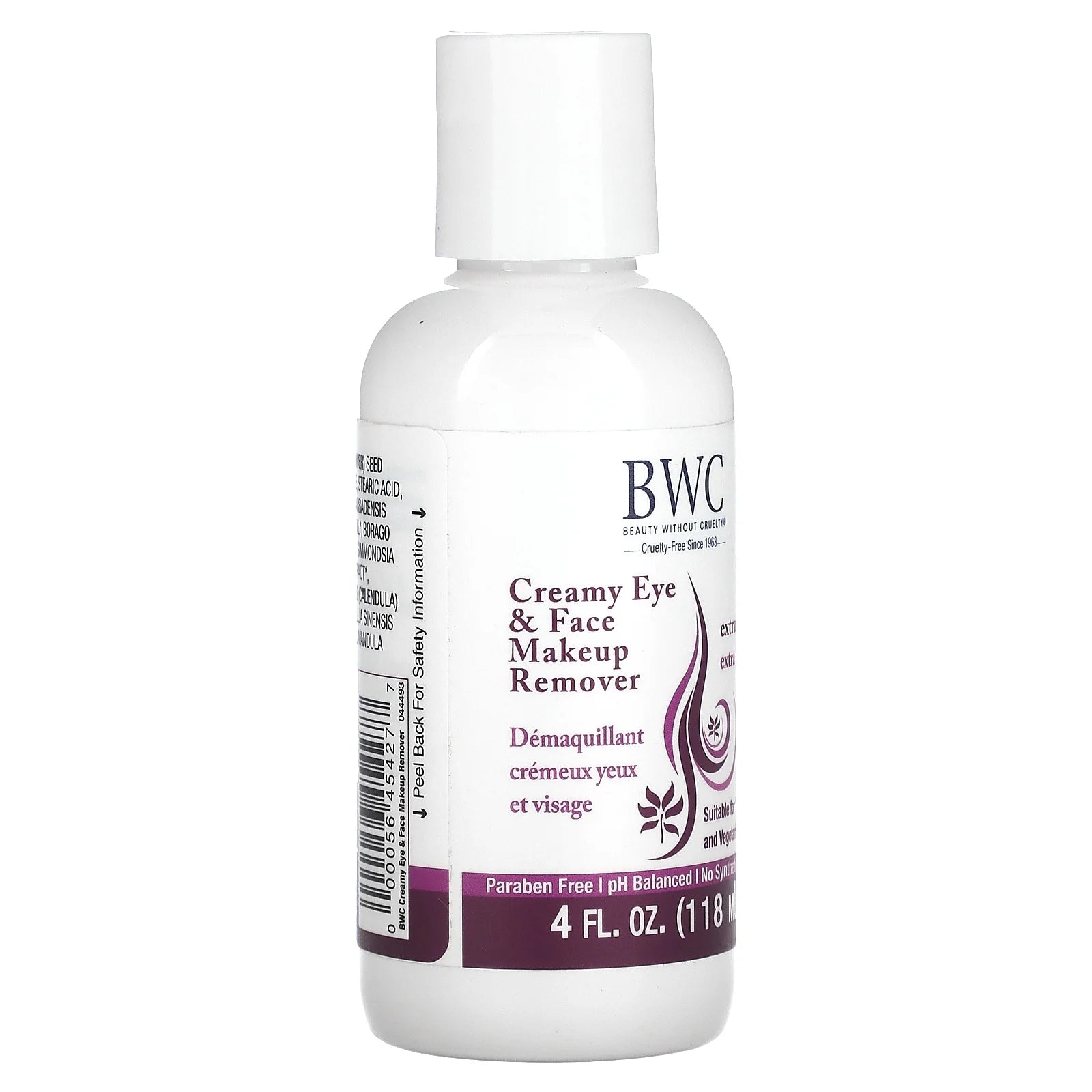 Beauty without Cruelty Creamy Eye & Face Makeup Remover 4 Fl Oz