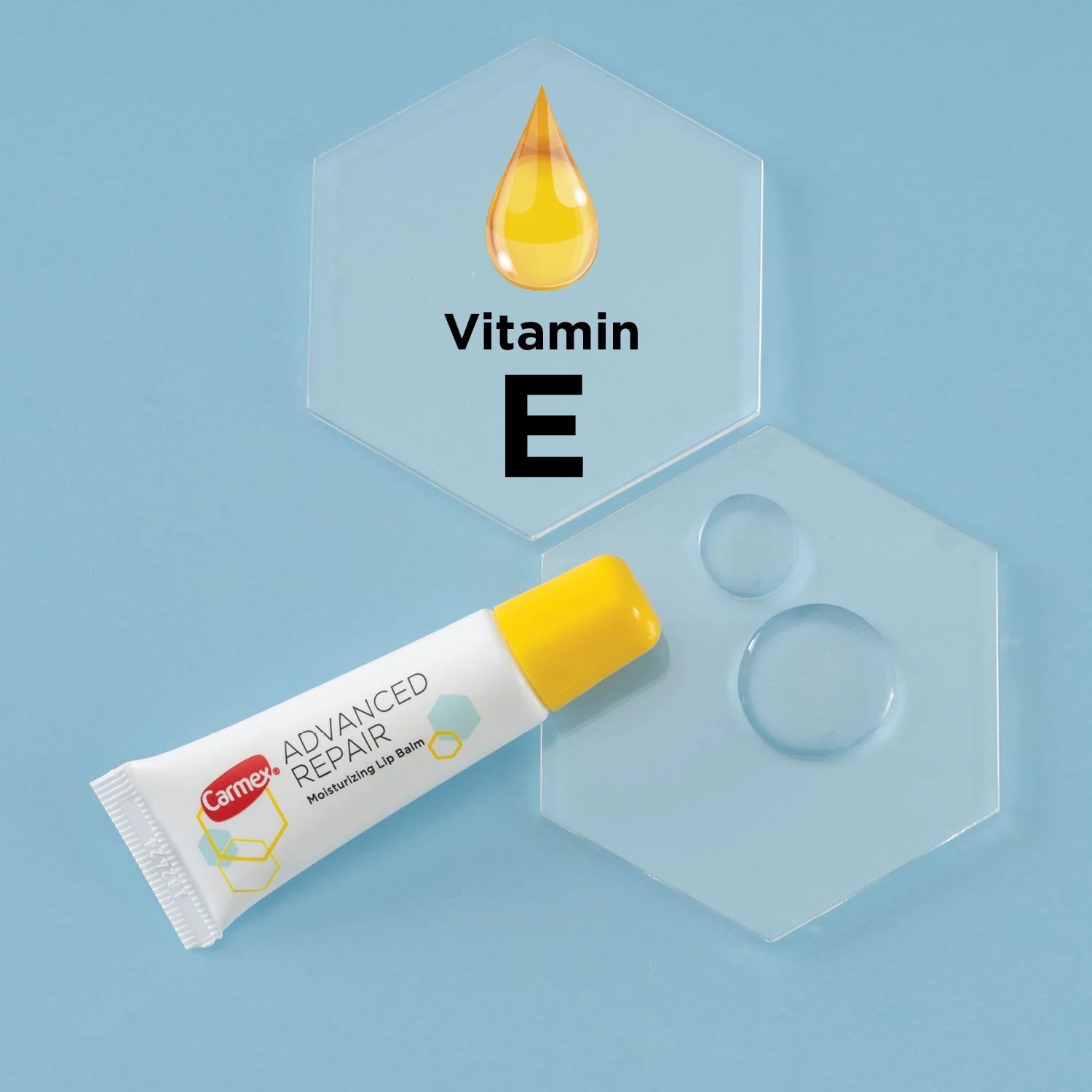 Carmex Advanced Repair Moisturizing Lip Balm Tube, Lip Moisturizer with Vitamin E, 1 Count