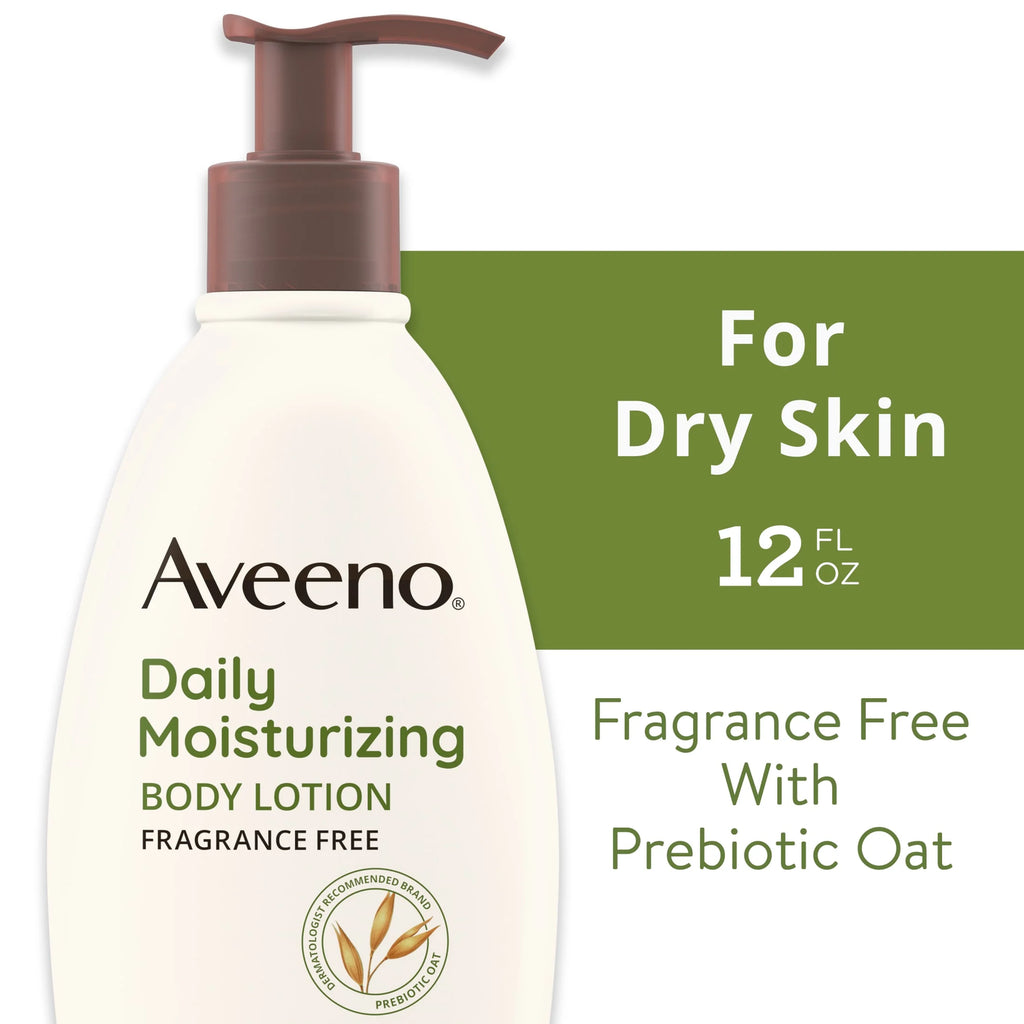 Daily Moisturizing Body Lotion with Oat for Dry Skin, 12 Fl Oz