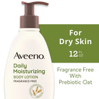 Daily Moisturizing Body Lotion with Oat for Dry Skin, 12 Fl Oz