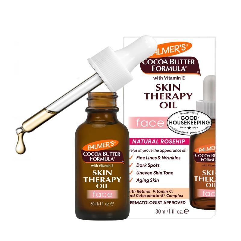 Cocoa Butter Formula Rosehip Fragrance Skin Therapy Oil for Face, 1 Fl Oz