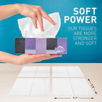 Facial Tissue Paper 130 Tissues per Box, 6 Boxes Car and Travel Tissue Packs