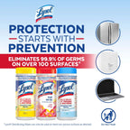 Lysol® Disinfecting Wipes - (1 Lemon + 1 Brand New Day Mango & Hibiscus + 1 Crisp Linen) 4/(3X35) Count